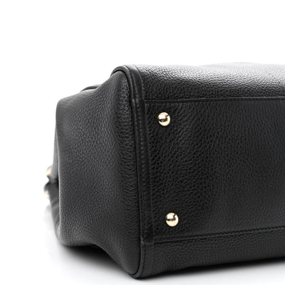 Gucci Pebbled Calfskin Medium Soho Shoulder Bag Black 9 of 13