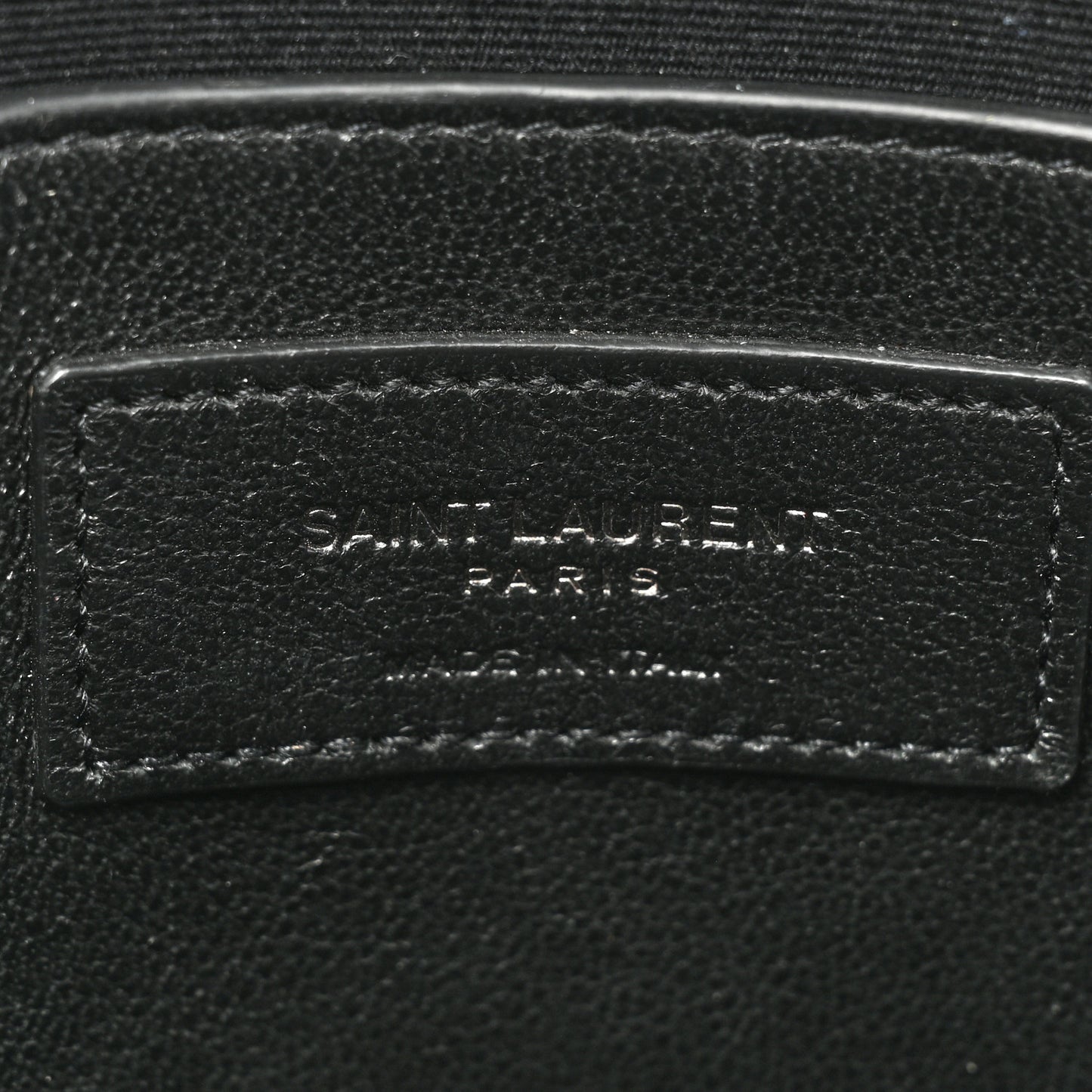 Calfskin Small Monogram Love Shoulder Bag Black