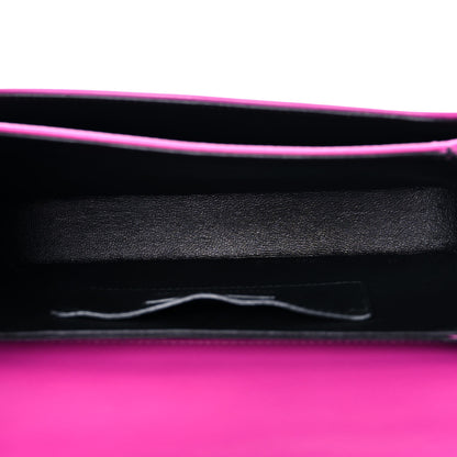 Saint Laurent Box Calfskin Monogram Medium Solferino Satchel Fuchsia 5 of 13