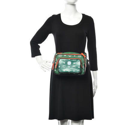 MCM Visetos Reflective Nylon Resnick Belt Bag Eden 2 of 11