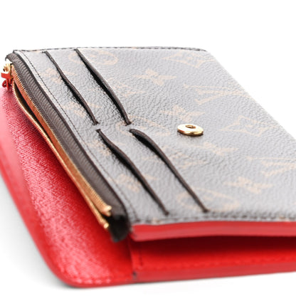Louis Vuitton Monogram Bloom Flower Emilie Wallet Coquelicot 9 of 9