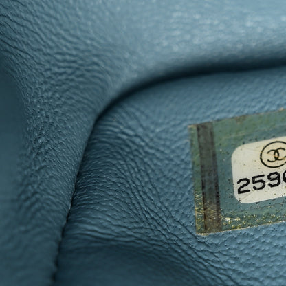 Chanel Sequin Mini Waterfall Flap Light Blue 8 of 10