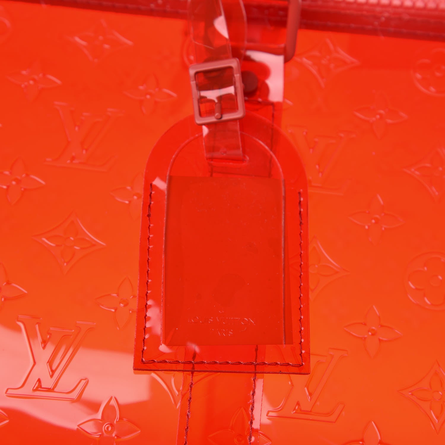 Louis Vuitton PVC Monogram Keepall Bandouliere 50 Grenadine Red 12 of 15