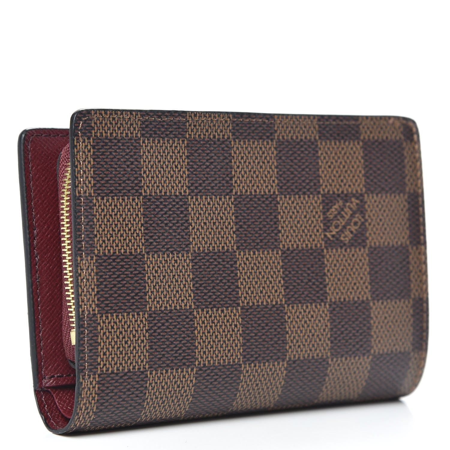 Louis Vuitton Damier Ebene Juliette Wallet Bordeaux Black 3 of 7