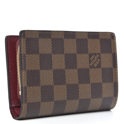 Louis Vuitton Damier Ebene Juliette Wallet Bordeaux Black 3 of 7