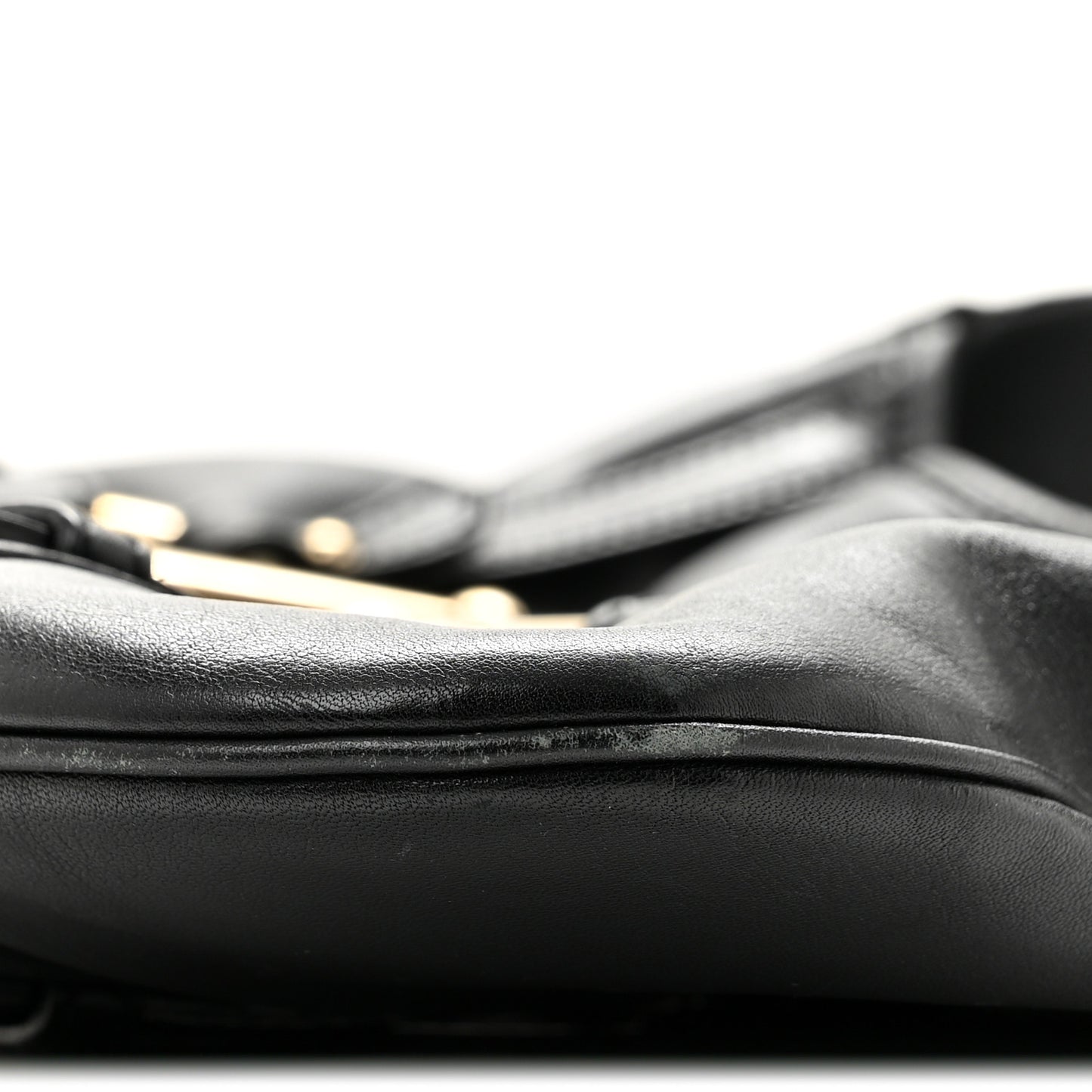 Calfskin Horsebit 85th Anniversary Hobo Black