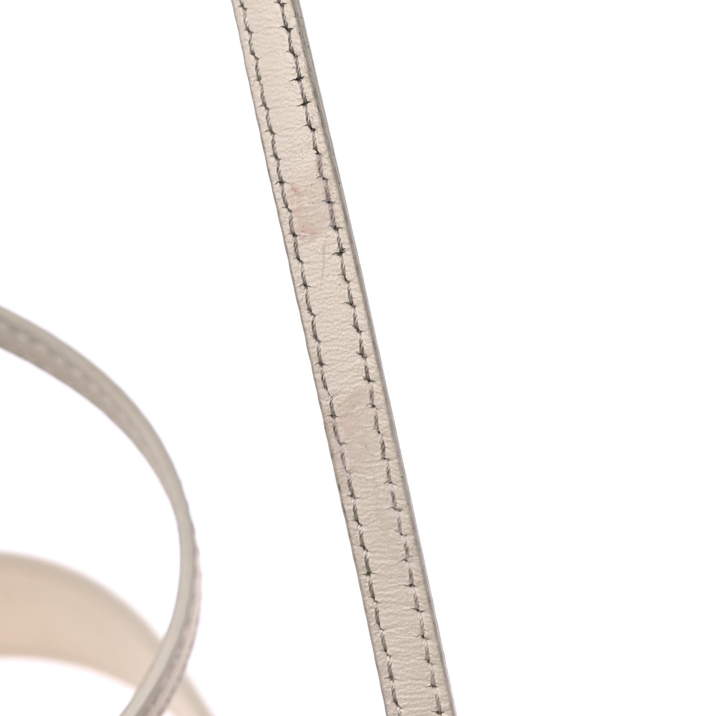 Mesh Vitello King F is Fendi Logo Embroidered Mini Mon Tresor Bucket Bag Sabbia White Ice