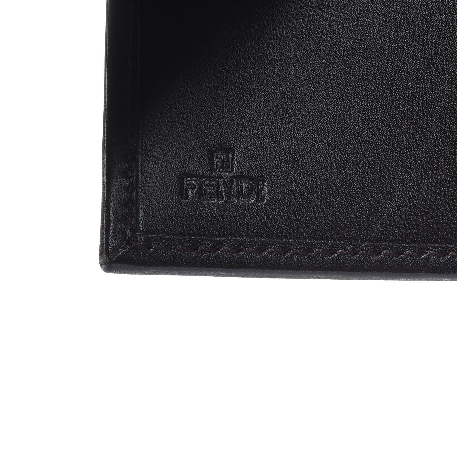 Fendi Zucca Cuoio Lucido Compact Wallet Tobacco Moro 6 of 8