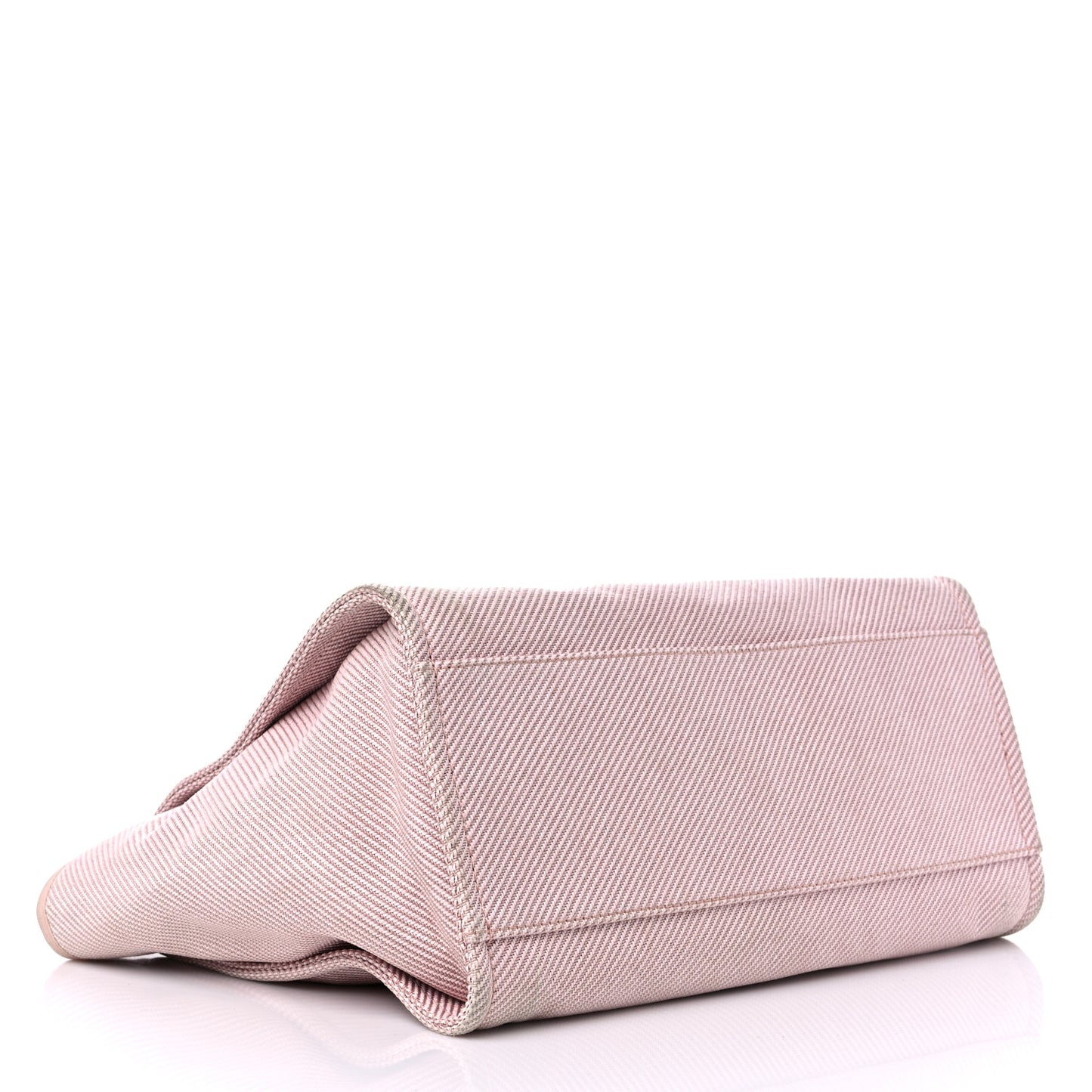 Mixed Fibers Calfskin Medium Deauville Tote Rose Pink