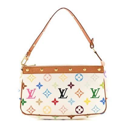 Louis Vuitton Monogram Multicolor Pochette Accessories White 1 of 11