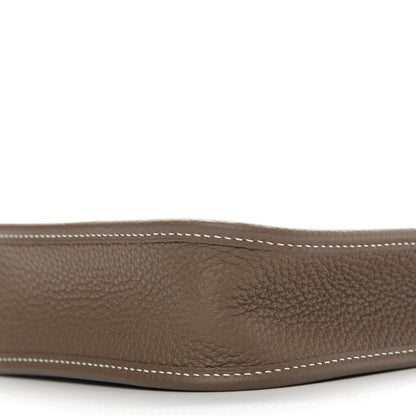 Hermes Taurillon Clemence Amazone Evelyne TPM Etoupe Bleu Indigo 9 of 9