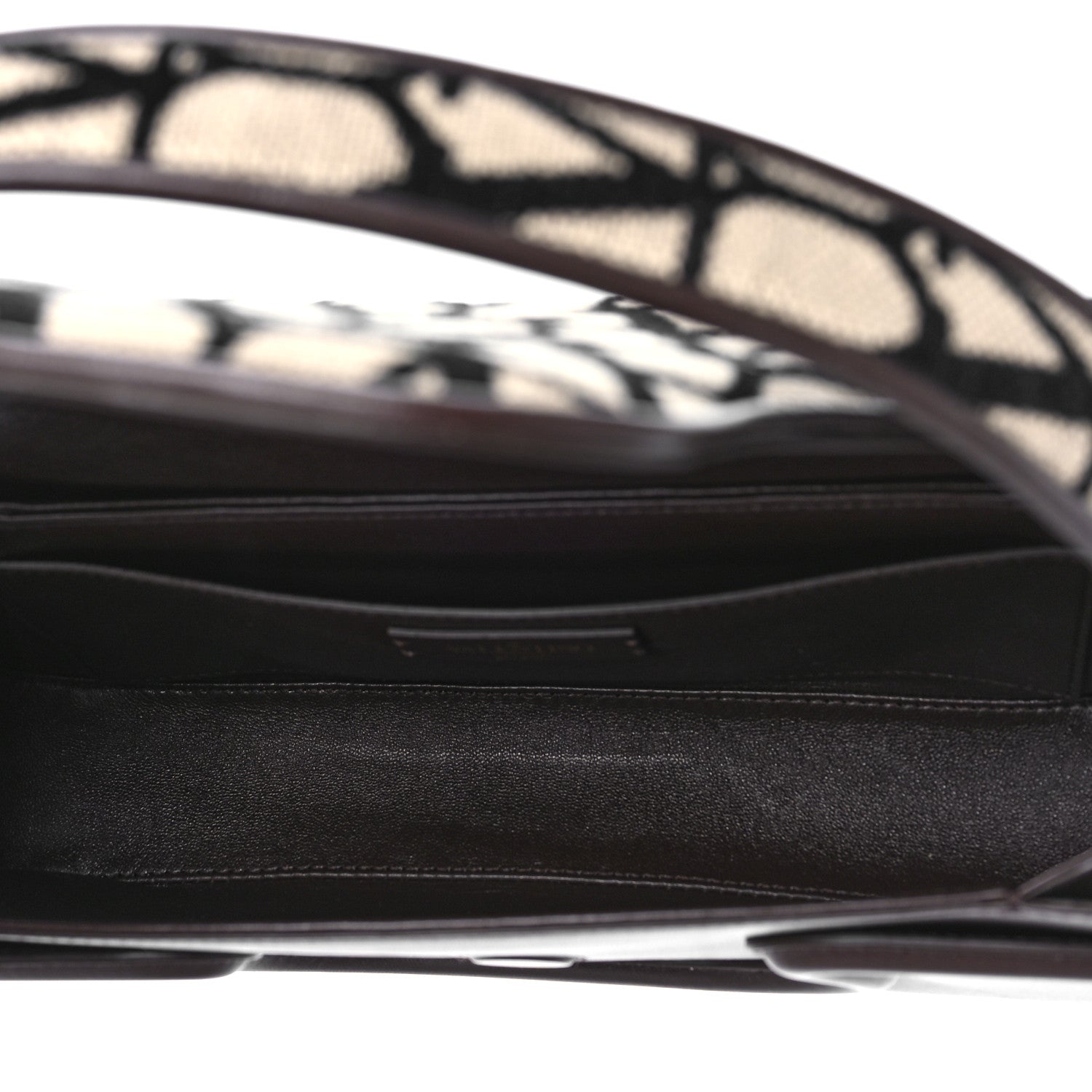 Valentino Garavani Toile Iconographe Goatskin Le Grand Deuxieme Shoulder Bag Naturale Black Fondant 5 of 9