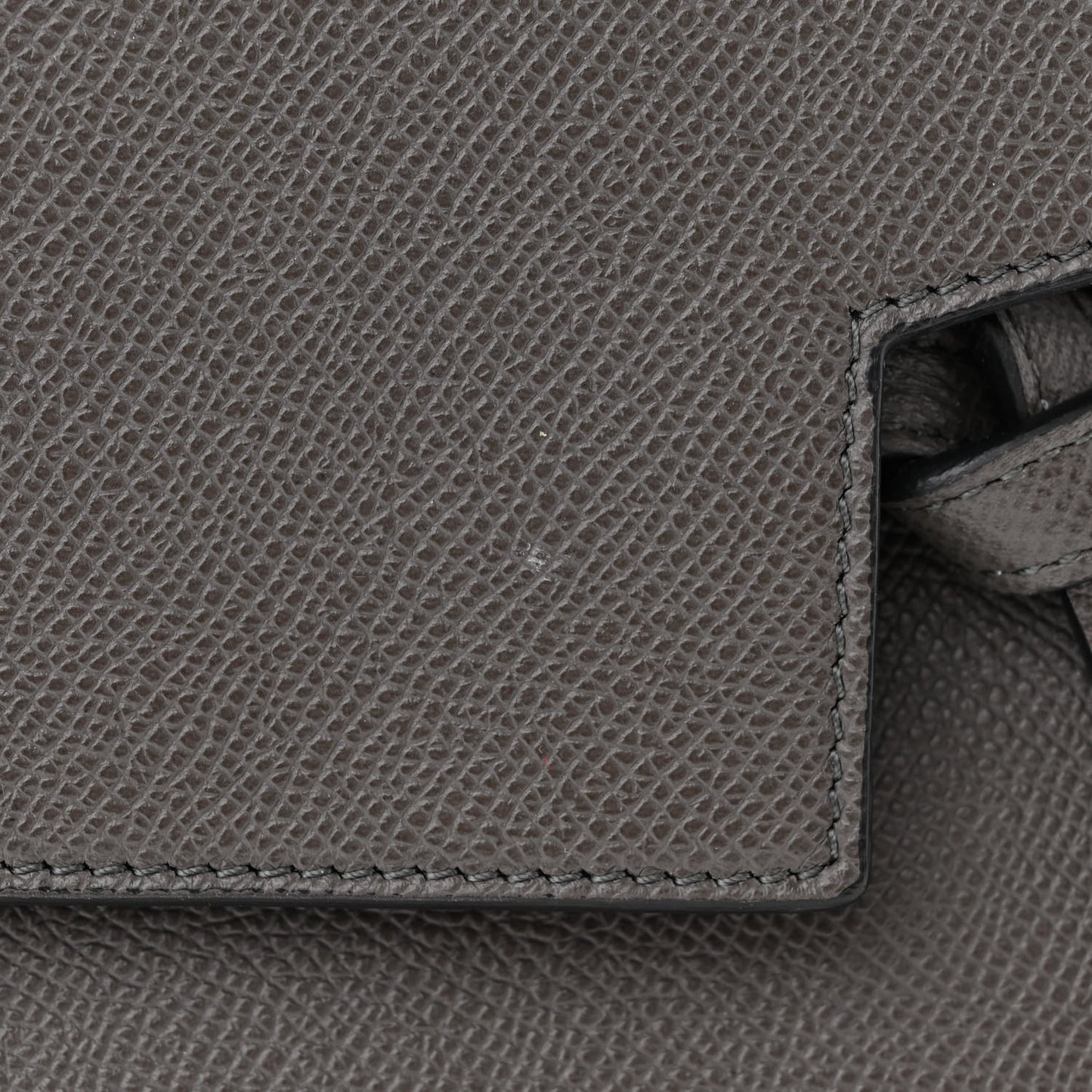 Grained Calfskin Nano Belt Bag Grey