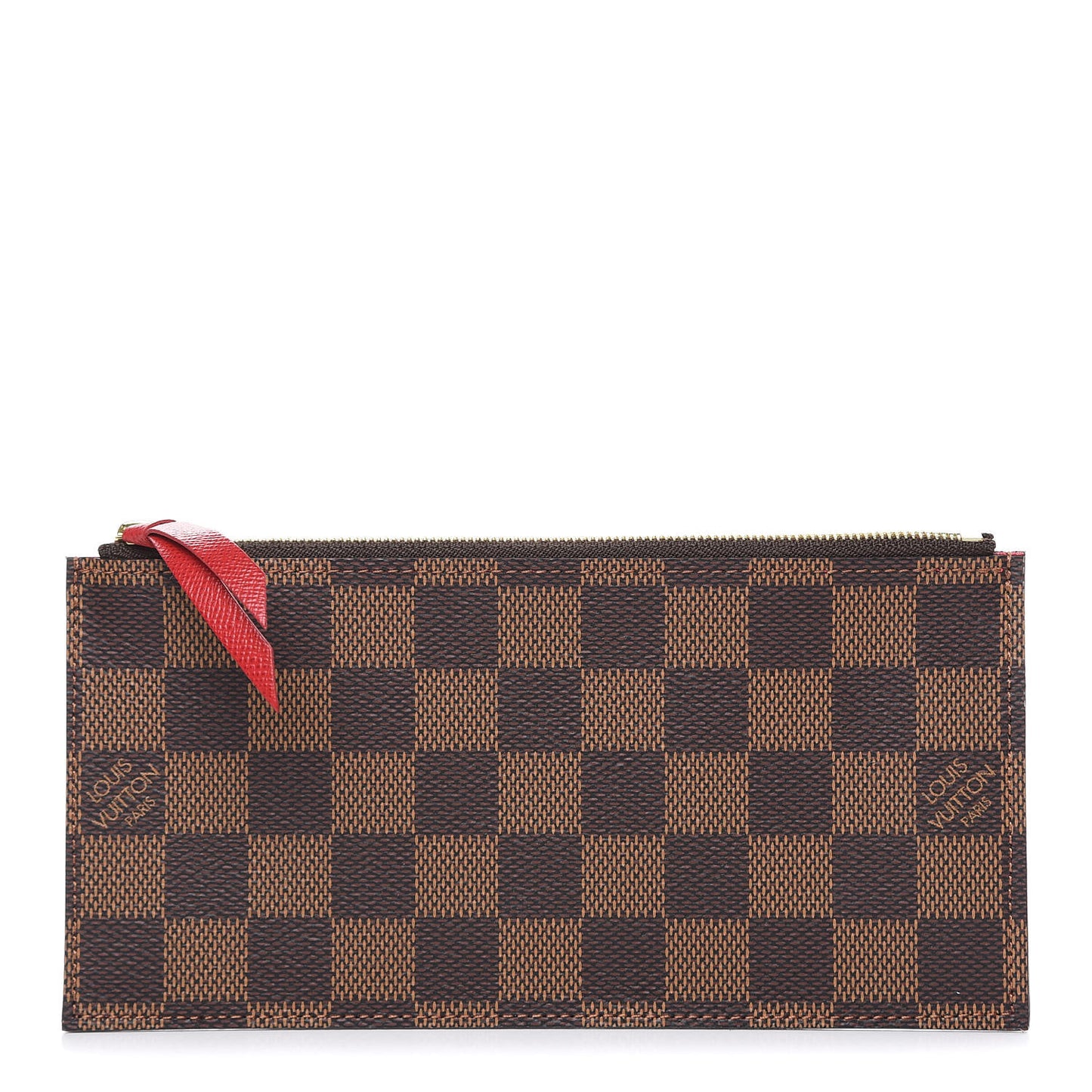 Damier Ebene Felicie Chain Wallet Zippered Insert