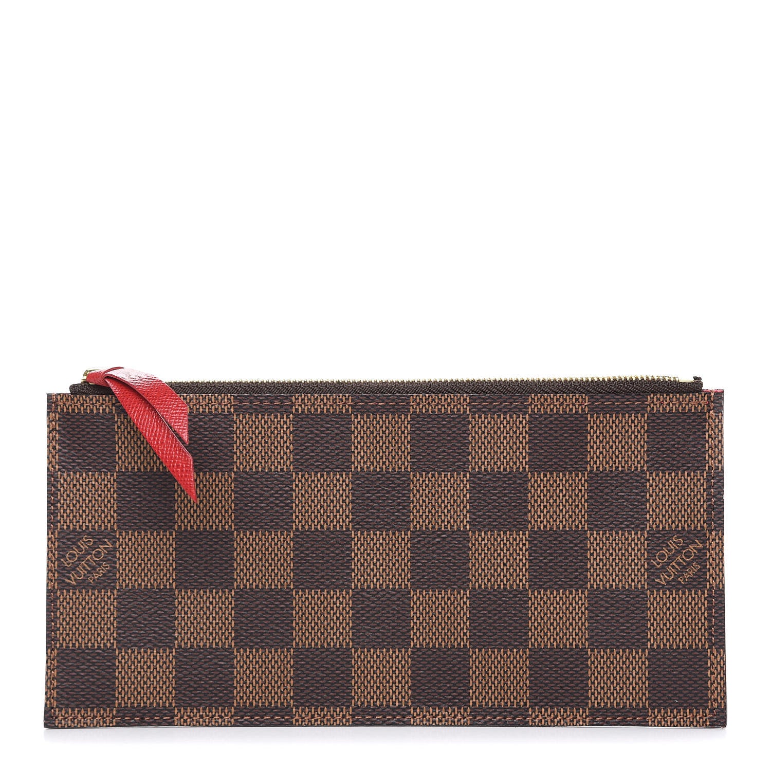 Louis Vuitton Damier Ebene Felicie Chain Wallet Zippered Insert 1 of 6
