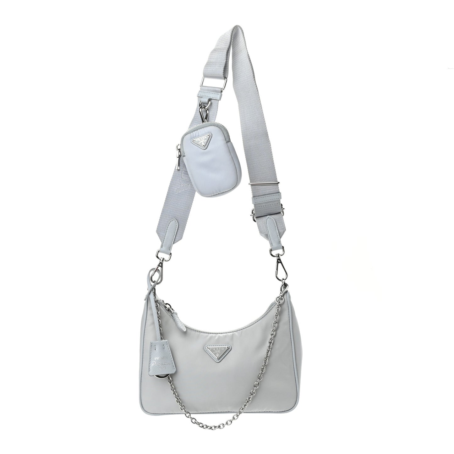 Re-Nylon Saffiano Re-Edition 2005 Shoulder Bag Fiordaliso
