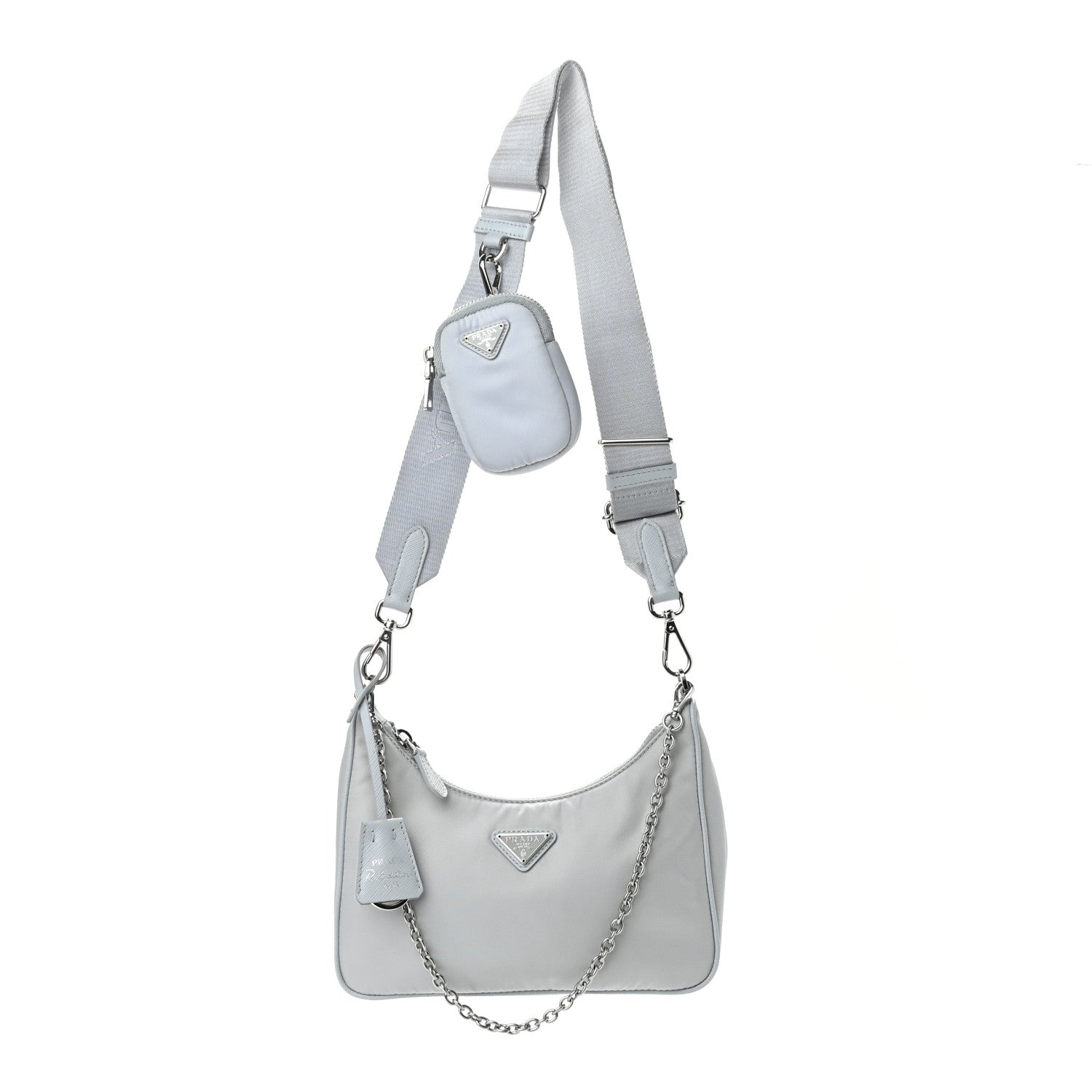 Prada Re-Nylon Saffiano Re-Edition 2005 Shoulder Bag Fiordaliso 1 of 9