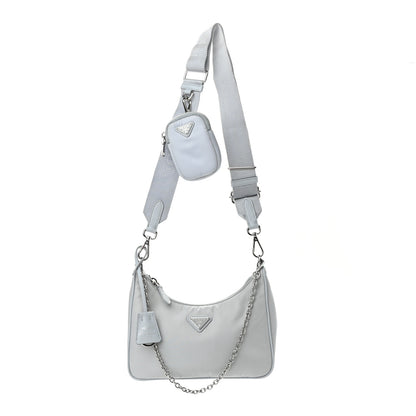 Prada Re-Nylon Saffiano Re-Edition 2005 Shoulder Bag Fiordaliso 1 of 9