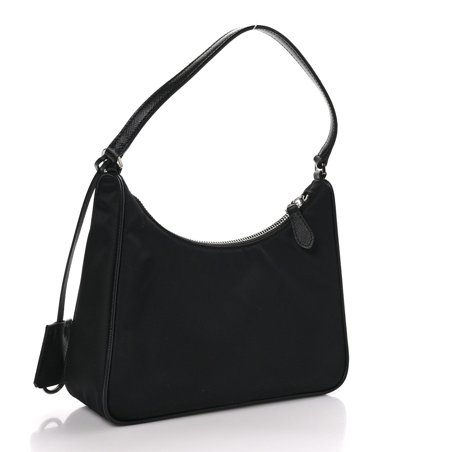 Prada Tessuto Nylon Saffiano Mini Re-Edition 2005 Bag Black 3 of 9