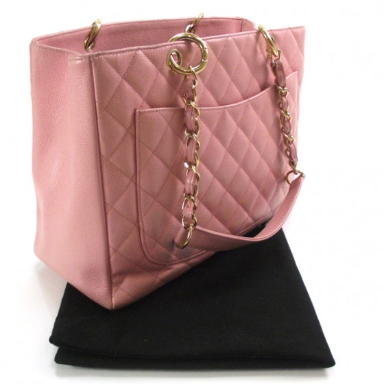 Chanel Caviar Grand Shopping Tote GST Pink 3 of 11