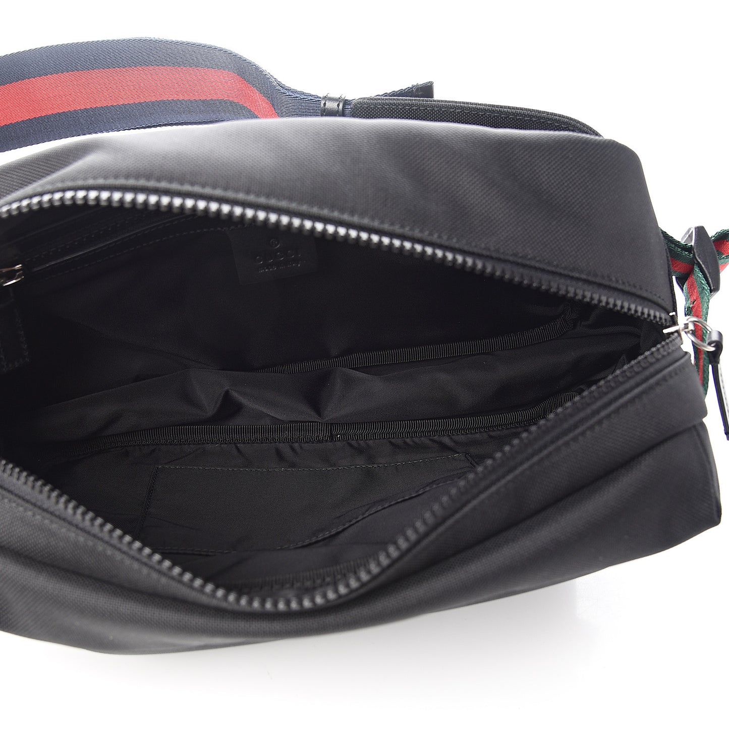 Techno Canvas Web Belt Bag Black