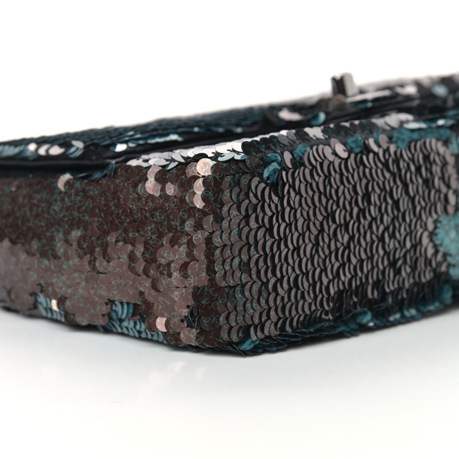 Chanel Sequin Lambskin Mini Flap Blue Black 17 of 17