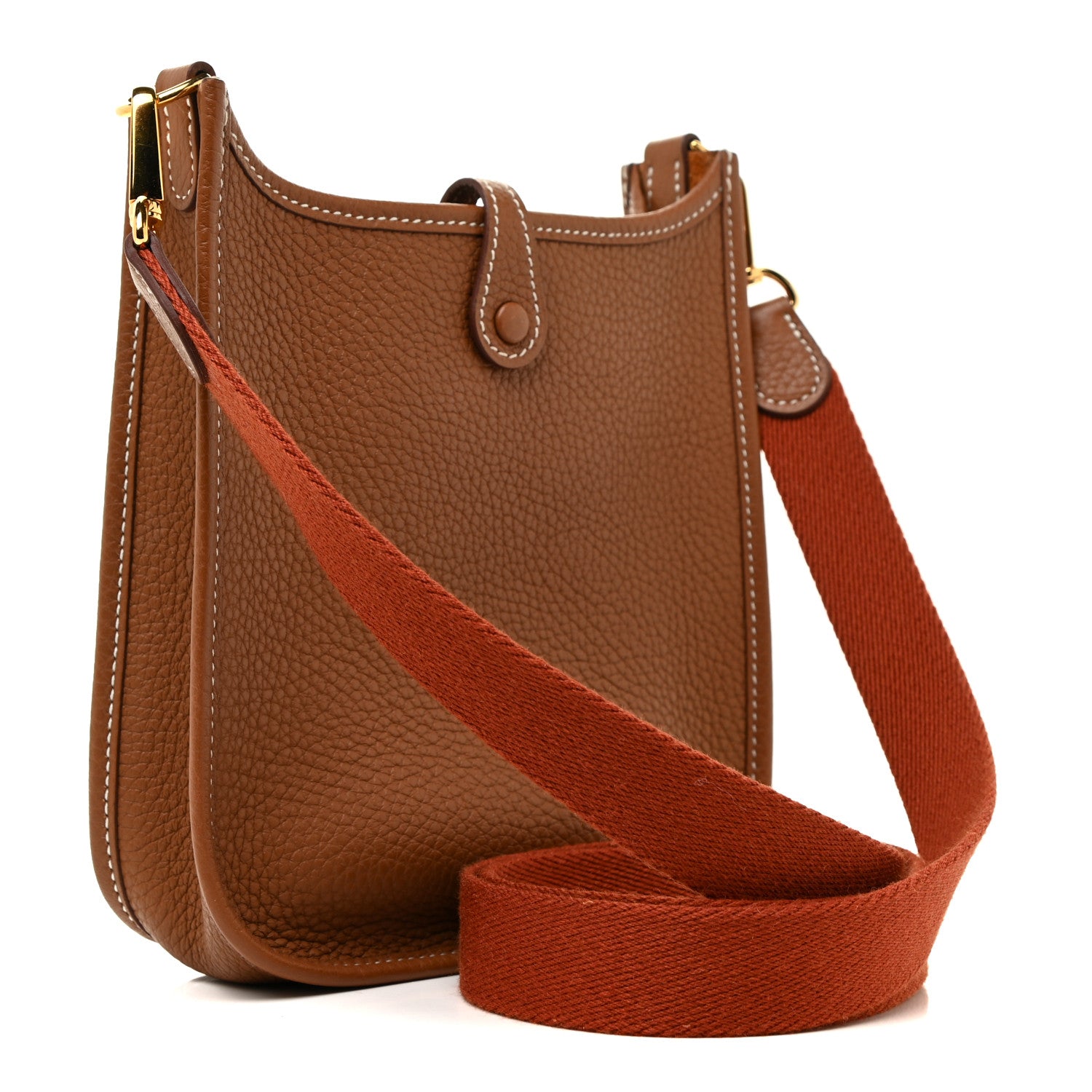 Hermes Taurillon Clemence Amazone Evelyne TPM Gold Cuivre 3 of 11