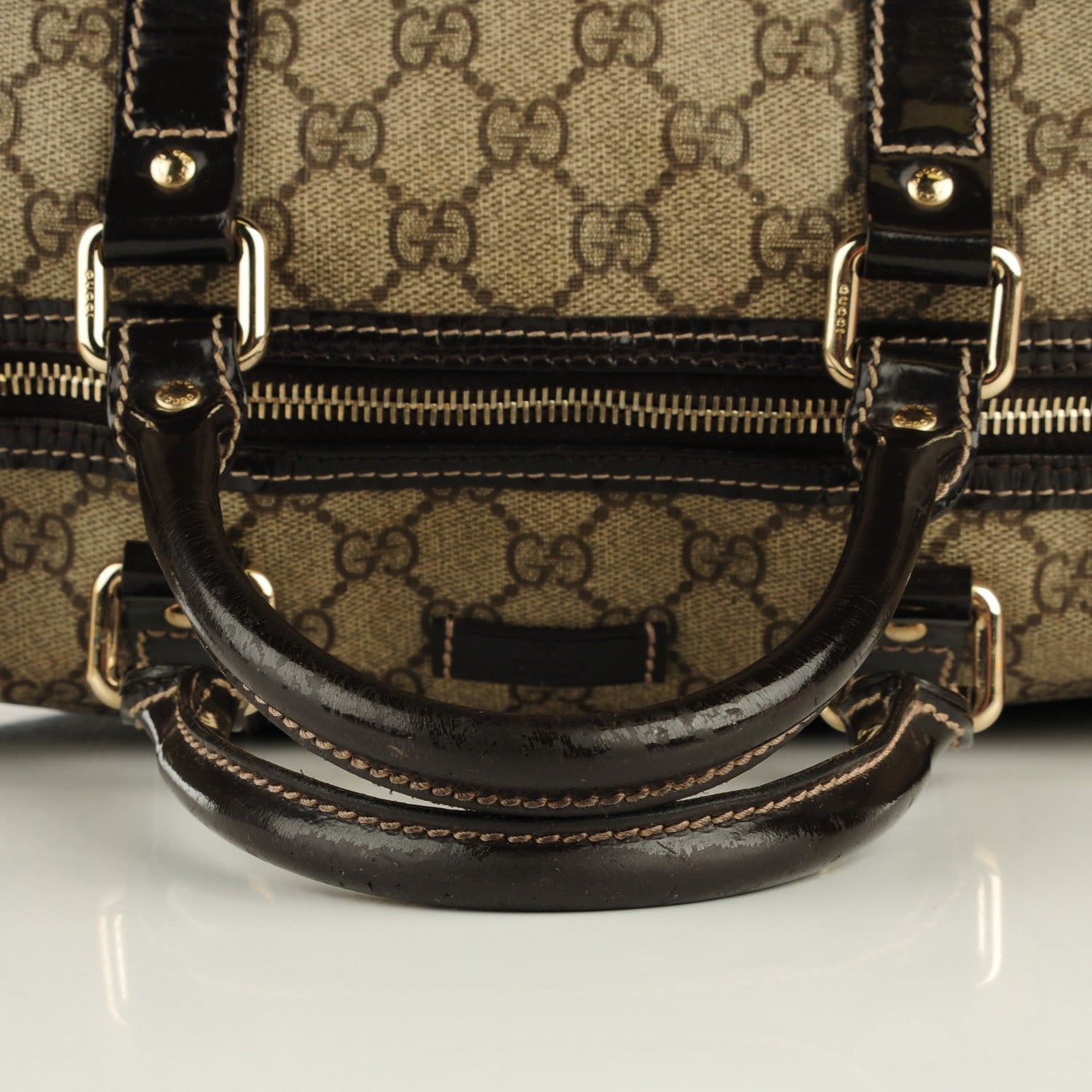 Gucci GG Plus Monogram Medium Joy Boston Dark Brown 8 of 8