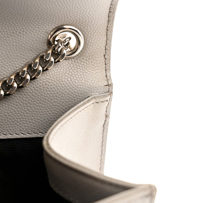 Saint Laurent Grain De Poudre Medium Classic Monogram Kate Satchel Souris 13 of 14