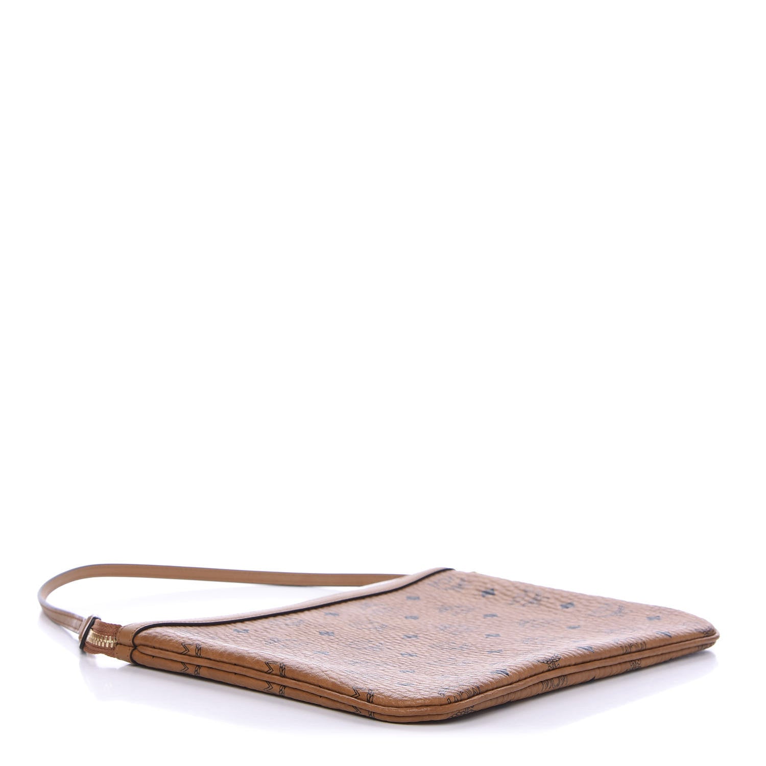 MCM Visetos Medium Stark Wristlet Pouch Cognac 4 of 9