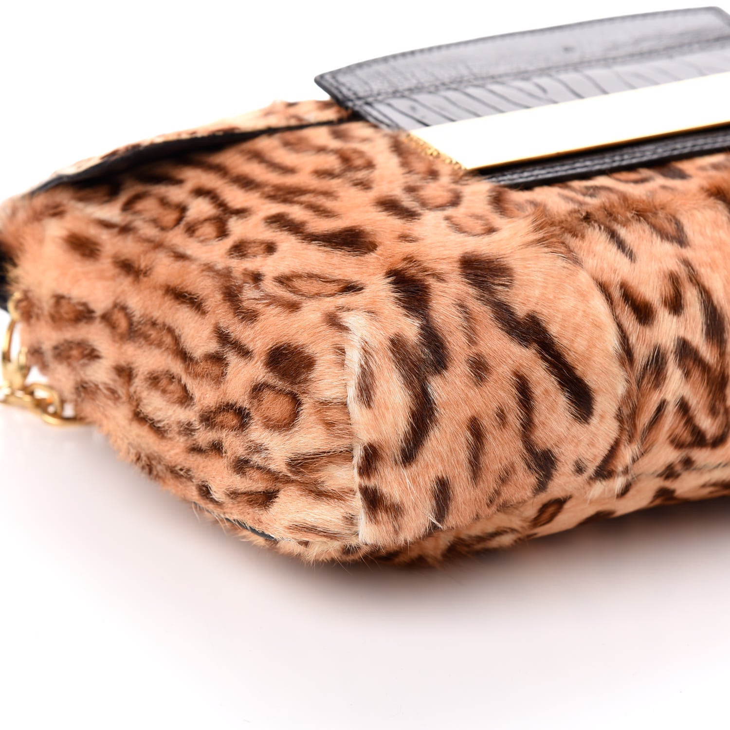 Jimmy Choo Pony Fur Wildcat Print Carolina Clutch Bag 8 of 9