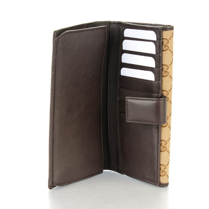 Gucci Monogram Margaux Calfskin Dice Continental Wallet Beige Ebony Dark Brown 5 of 7