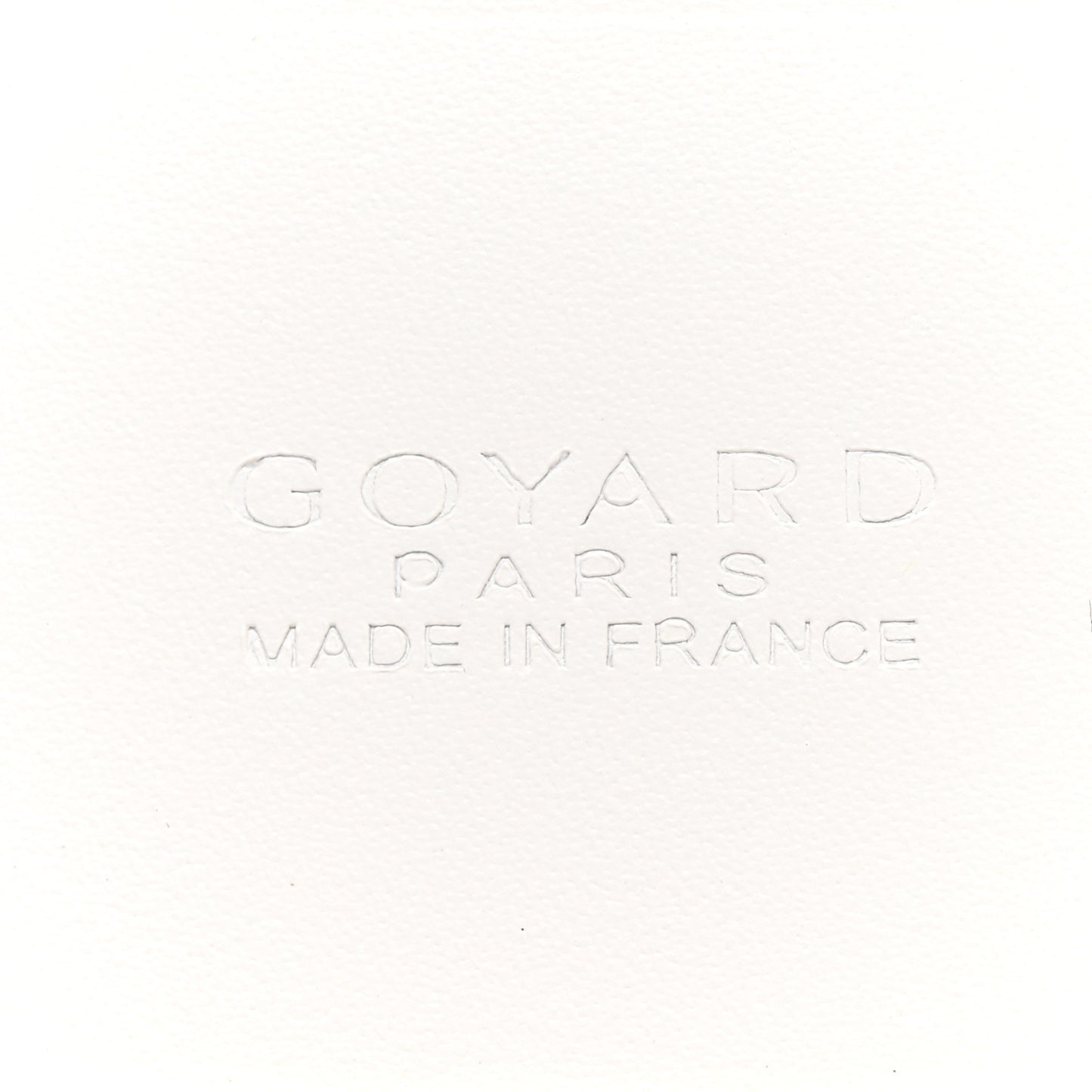 Goyardine Richelieu Wallet White