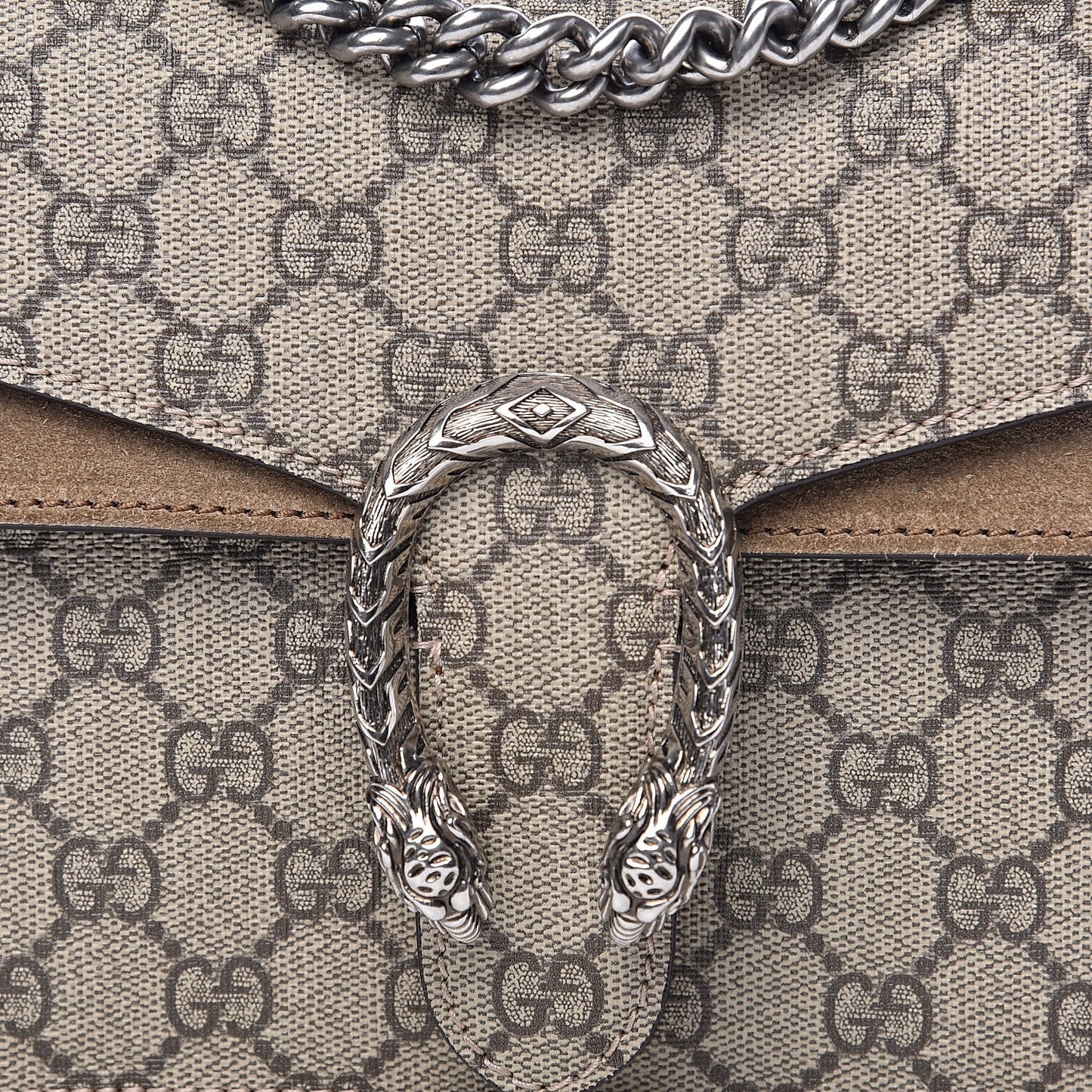 GG Supreme Monogram Mini Dionysus Shoulder Bag Taupe
