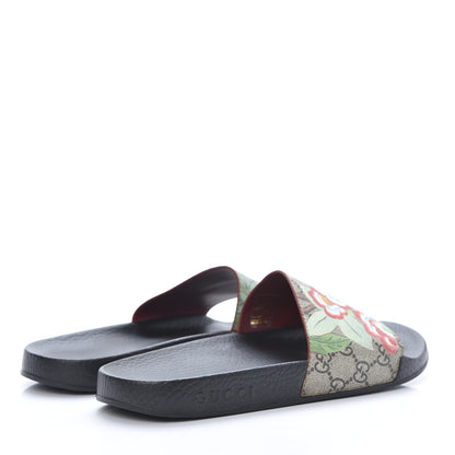 Gucci GG Supreme Monogram Tian Womens Slide Sandals 38 Beige Multicolor 4 of 8