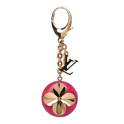 Louis Vuitton Acetate Hollow Flower Bag Charm Fuchsia 1 of 4
