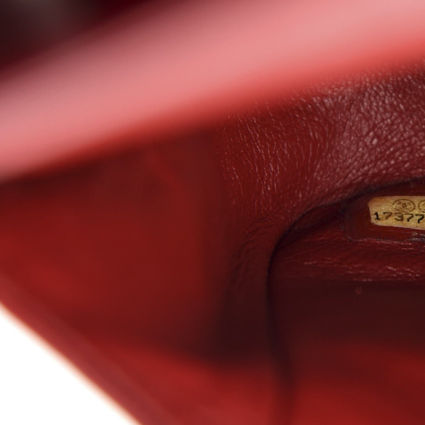 Lambskin Quilted Medium Double Flap Red