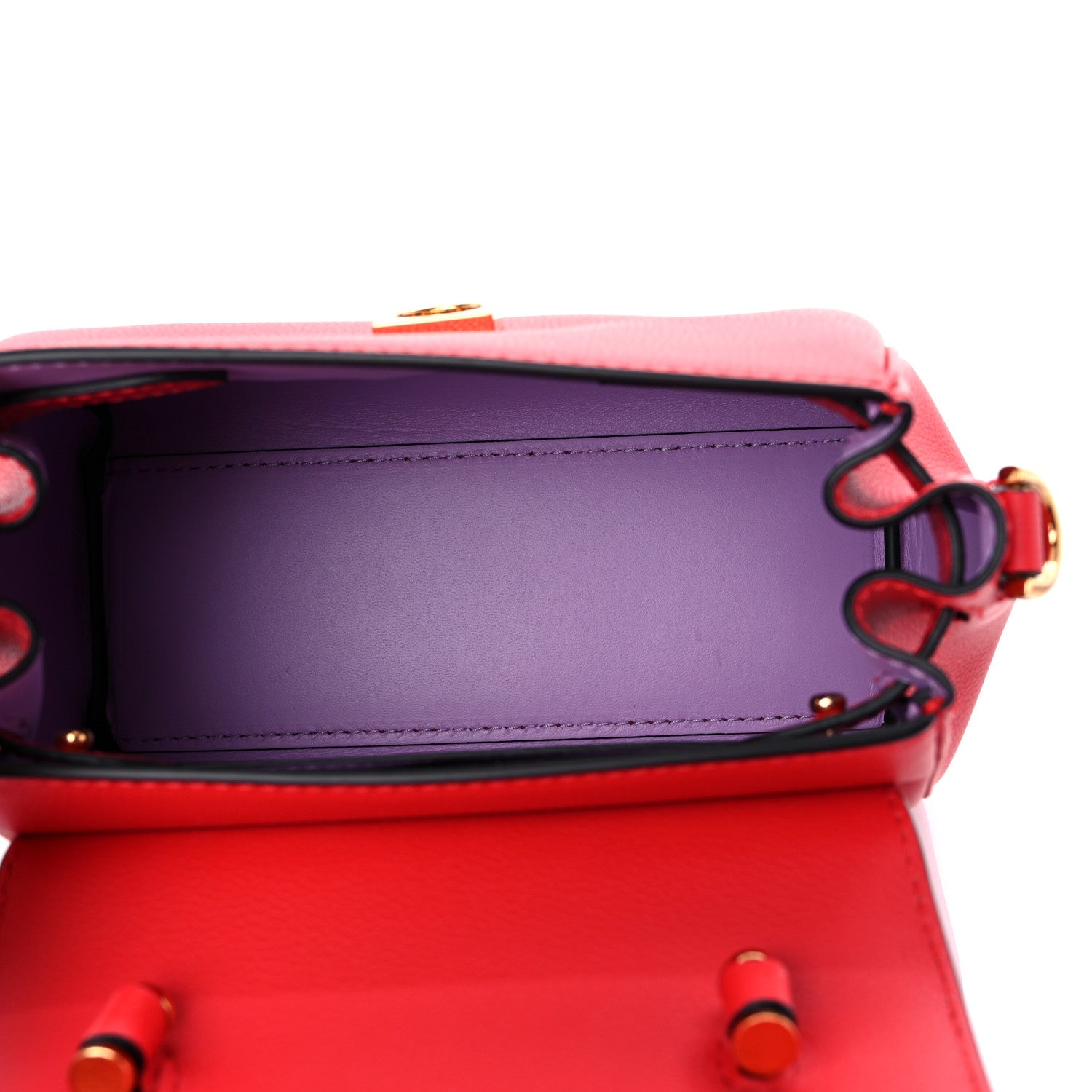 Versace Calfskin Medusa Small Top Handle Handbag Red 5 of 8