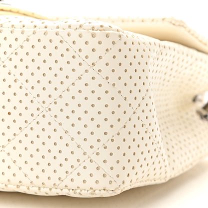 Chanel Lambskin Perforated Quilted Mini Square Flap White 10 of 11