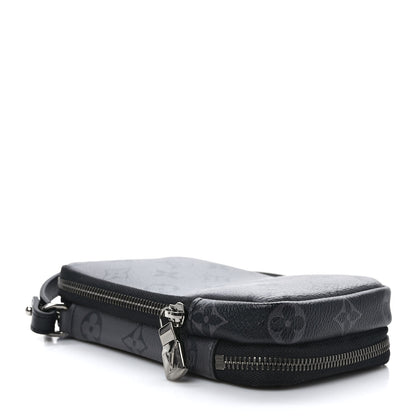 Louis Vuitton Monogram Eclipse Reverse Double Phone Pouch 4 of 9