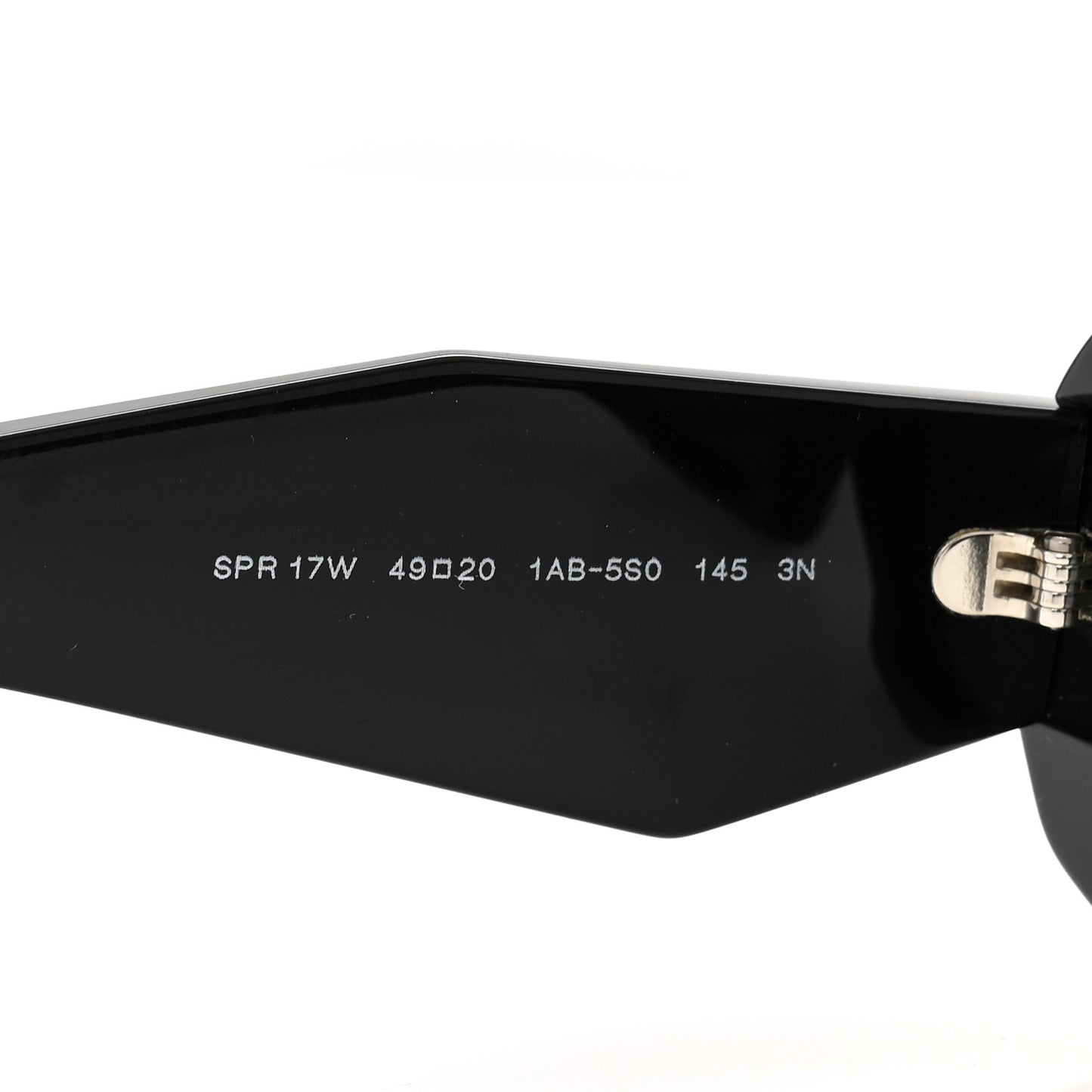 Acetate Symbole Sunglasses SPR 17W Black