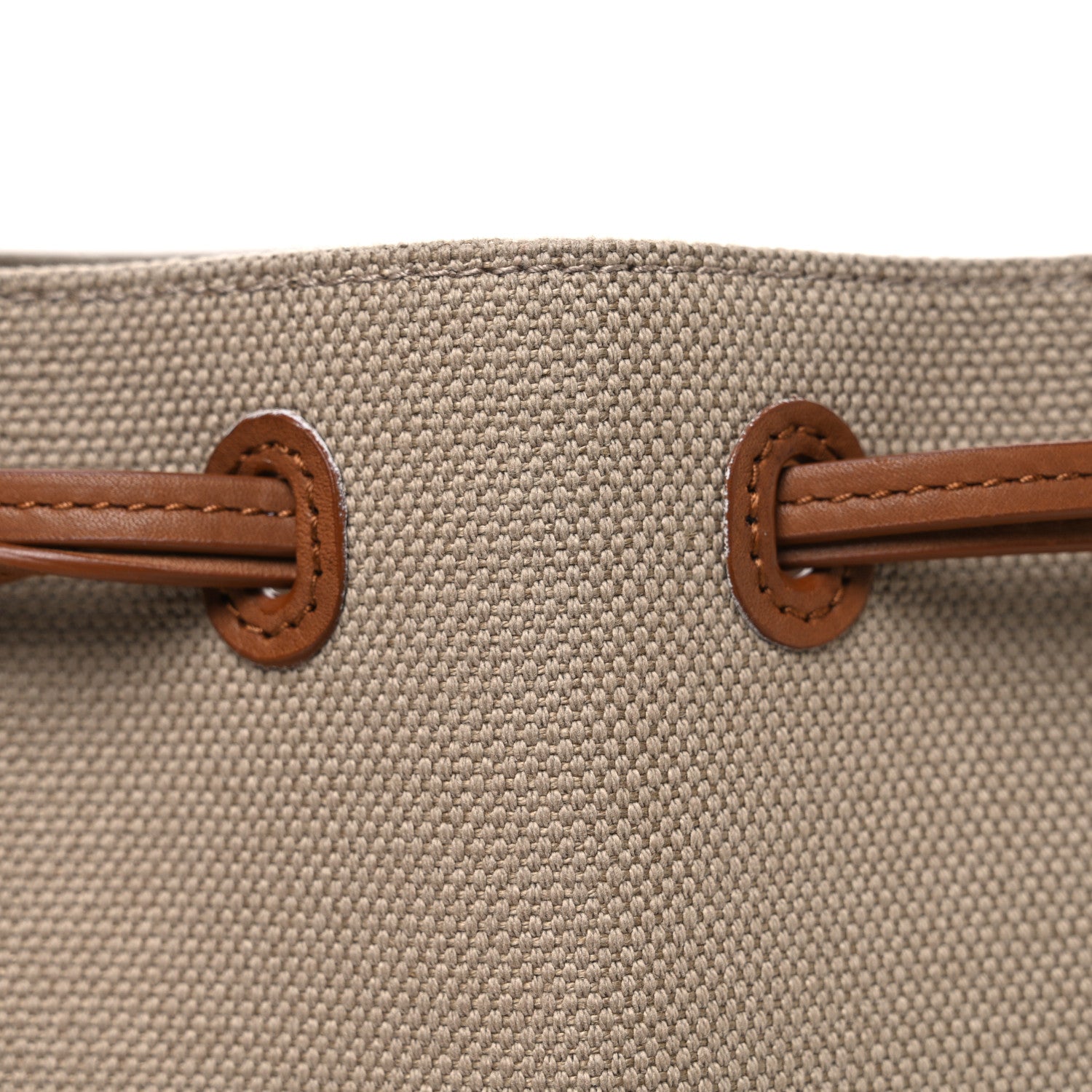 Saint Laurent Canvas Small Bucket Bag Desert Dust Brick 8 of 10