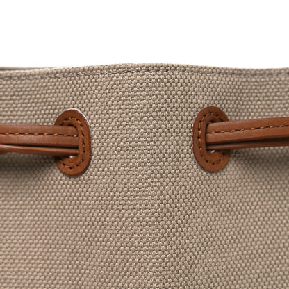Saint Laurent Canvas Small Bucket Bag Desert Dust Brick 8 of 10