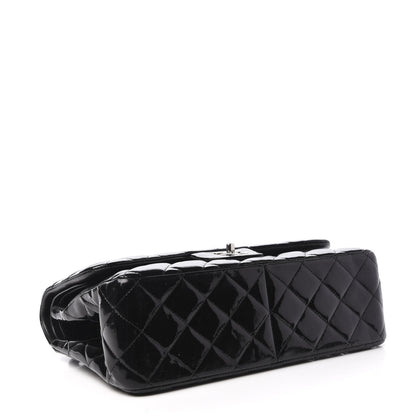 Chanel Patent Quilted Jumbo Double Flap Black 4 of 11