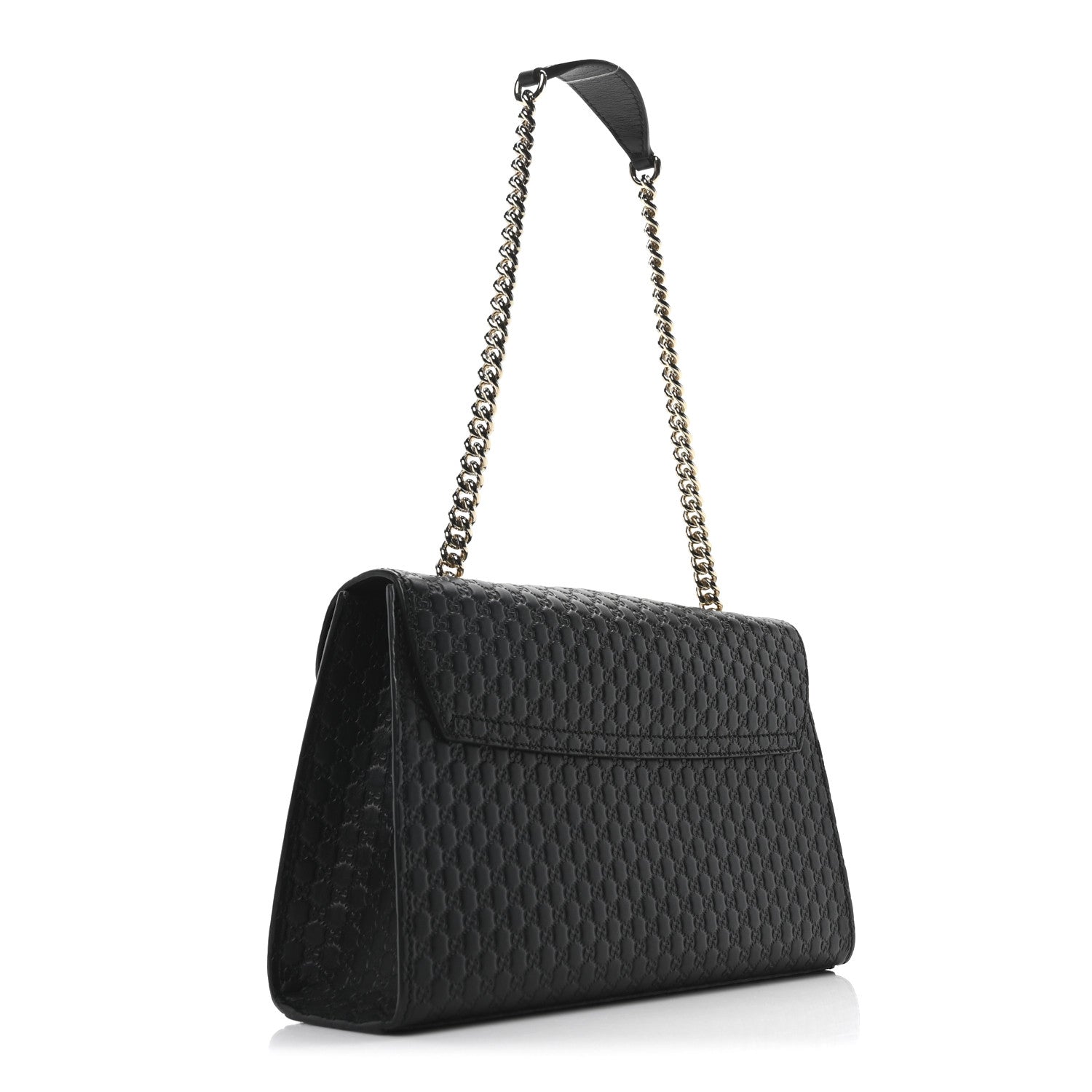 Gucci Microguccissima Medium Emily Chain Shoulder Bag Black 3 of 10