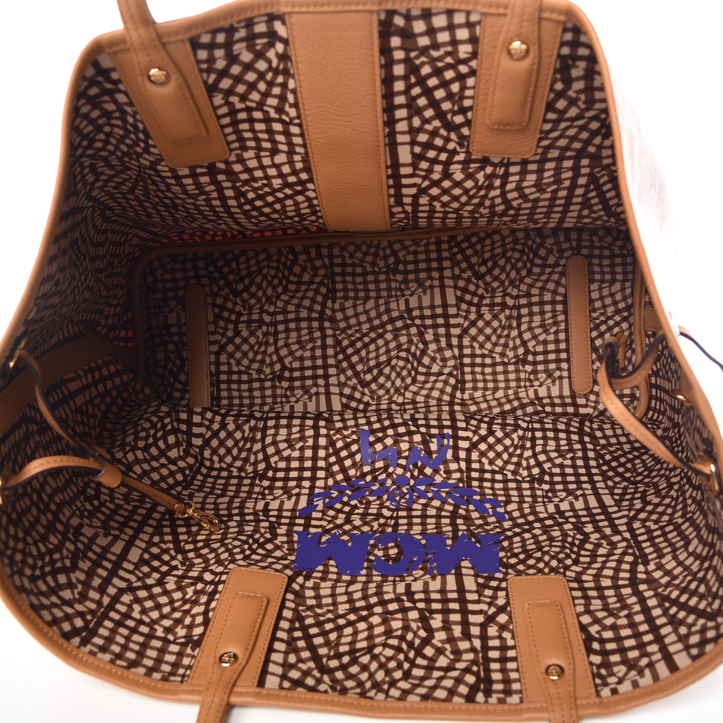 Visetos Large Liz Reversible Shopper Tote Cognac