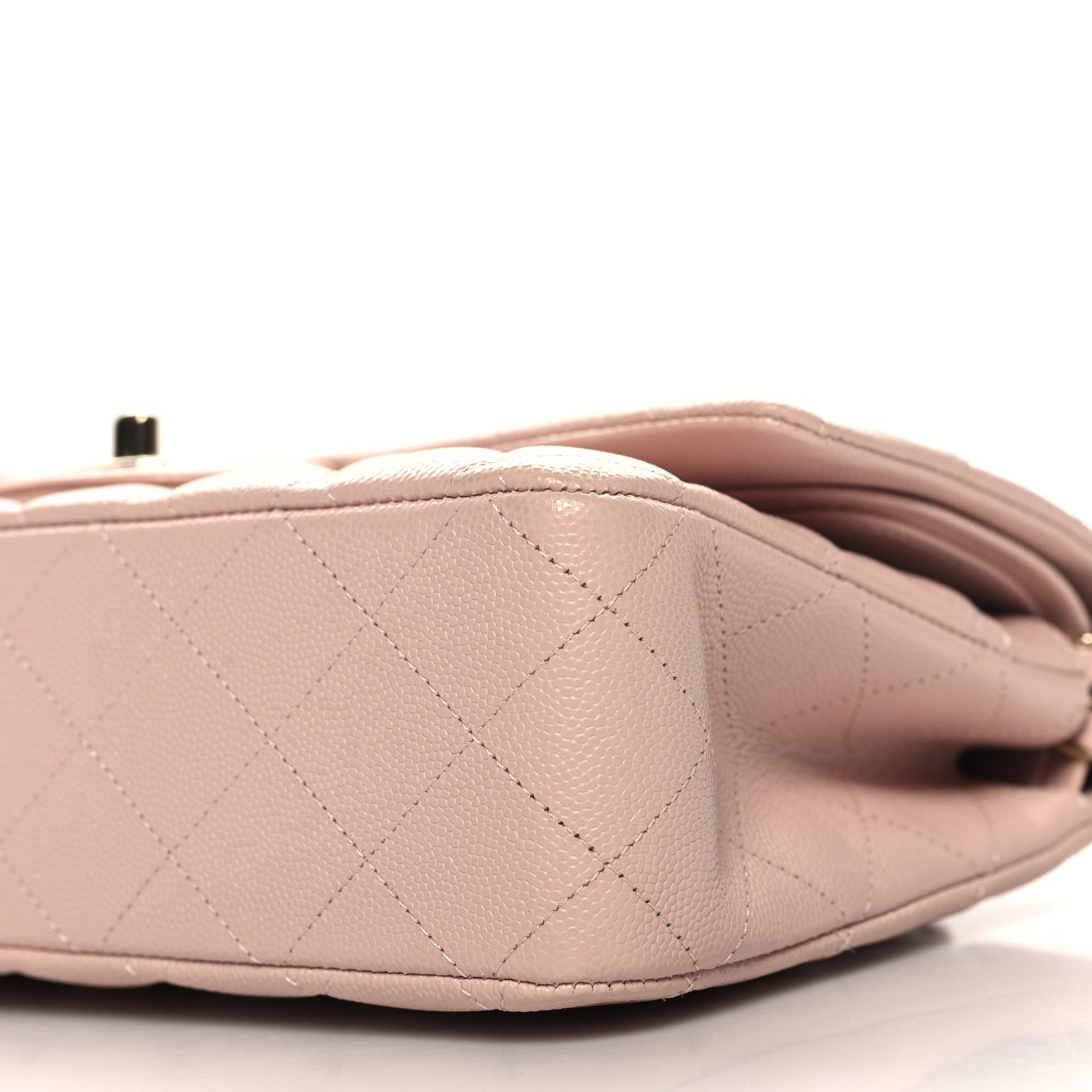 Chanel Caviar Quilted Medium Double Flap Light Pink 10 of 11