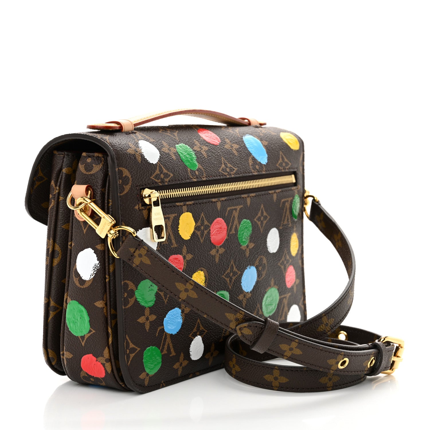 Louis Vuitton LV x YK Monogram Painted Dots Pochette Metis 3 of 10