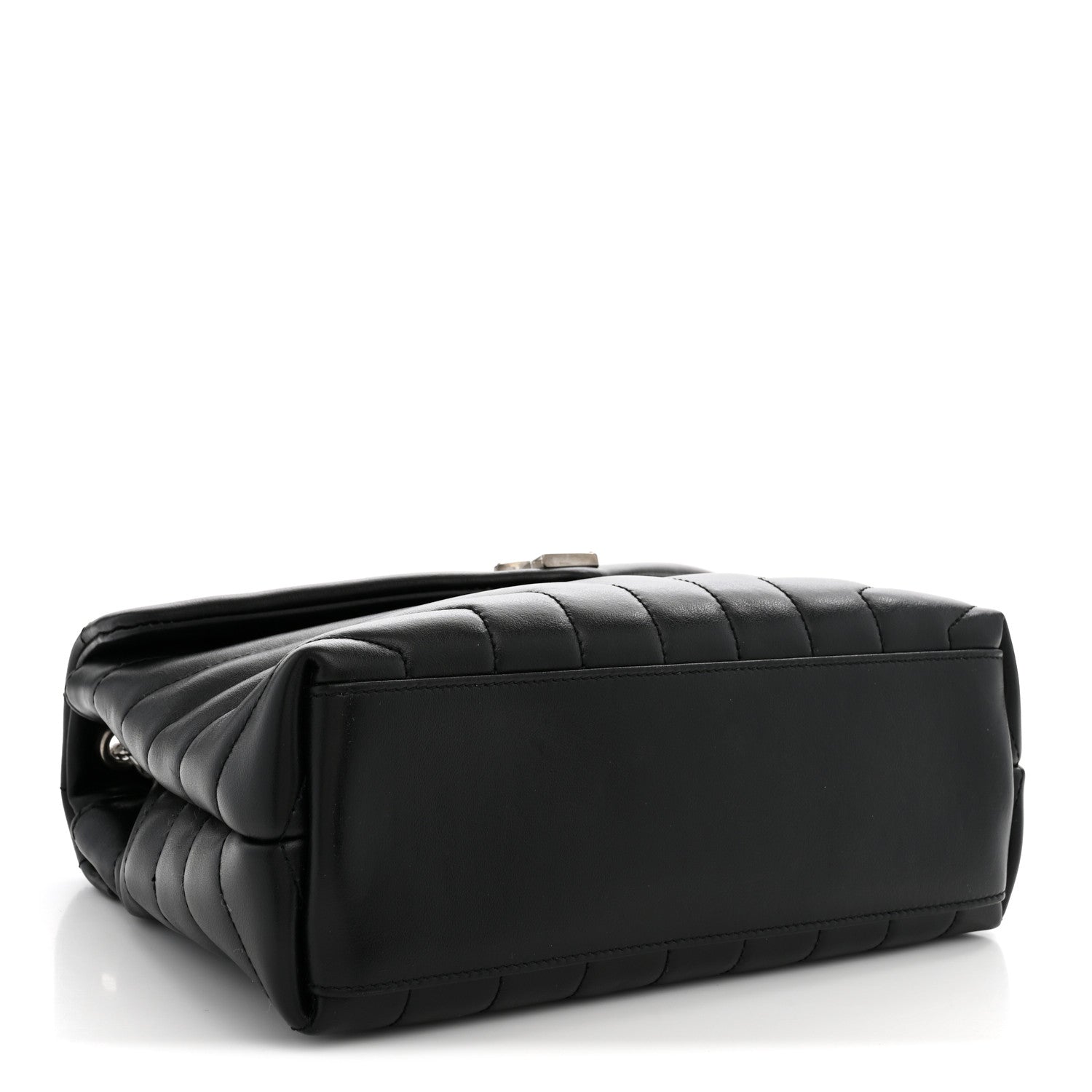 Saint Laurent Calfskin Y Quilted Monogram Small Loulou Chain Satchel Black 4 of 10