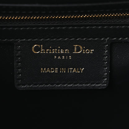 Christian Dior Calfskin Macrocannage Medium D-Motion Bag Black 6 of 10